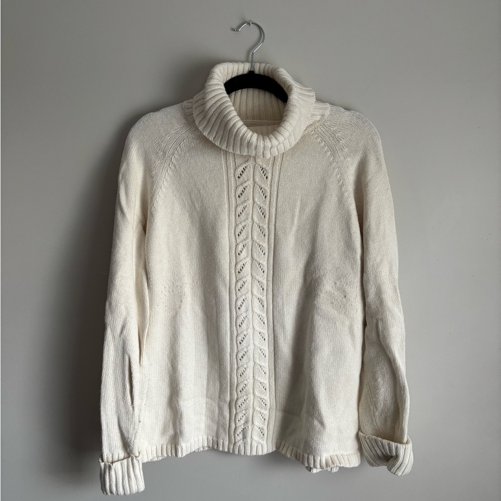 St. John’s Bay Women’s Cream Sweater- Size XL